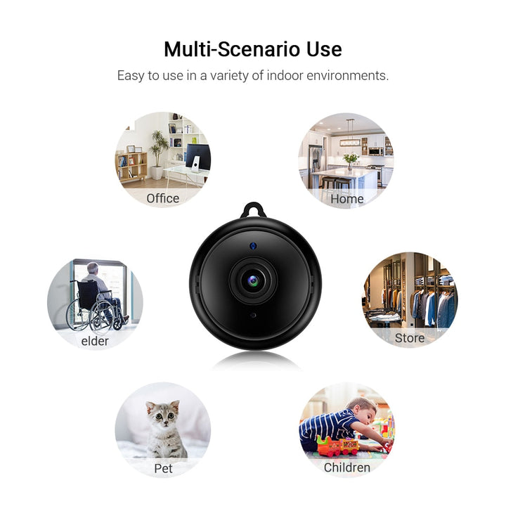 SecureVision Pro Kamera - Trådløs HD Sikkerhet med Nattesyn Skanto