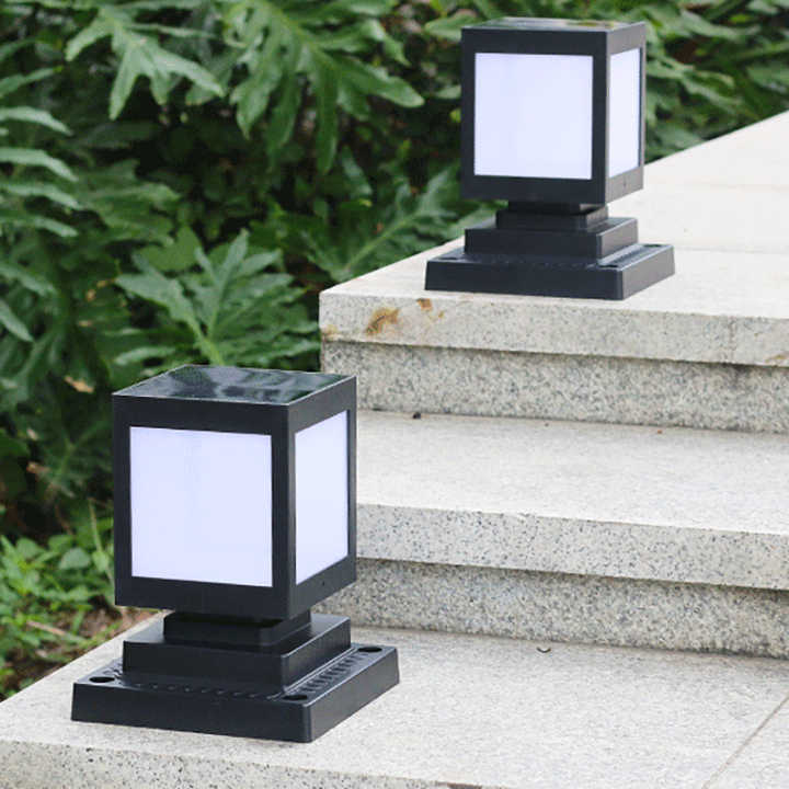 Skanto | Solar LED hage lampe i firkantet design – dekorativ utendørs belysning for stier og terrasse