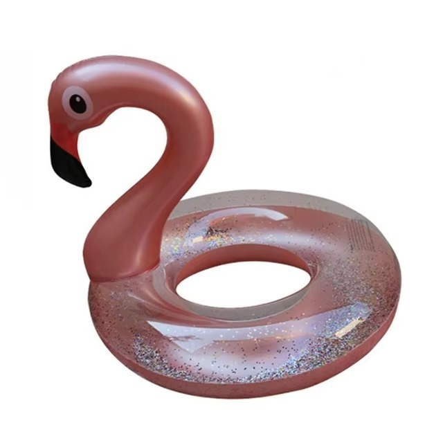 Skanto | Pink Flamingo Oppblåsbar Badepute for Sommer Moro