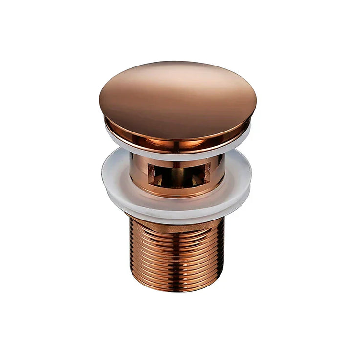 Bagnolux Rose Gold Sink Drain Valve Skanto