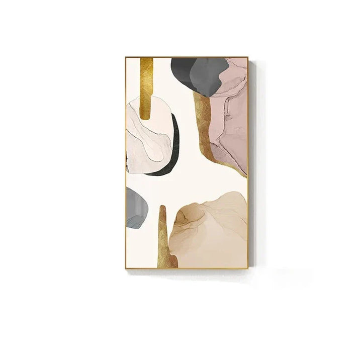 Nøytrale farger Mauve Beige Gylden Abstrakt Veggkunst Fin Kunst Lærred Utskrifter Bilder For Moderne Leilighet Stue Luksuriøse Interiører Kunst Dekor | Skanto