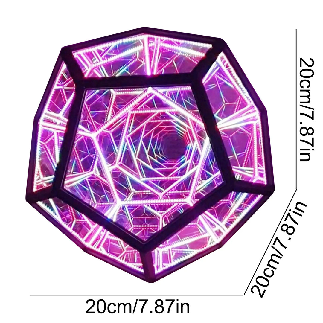 Skanto Infinite Dodecahedron Color Art Light Usb Charging Decorative Lamp Home Desktop Decoration Aesthetic Room Decor