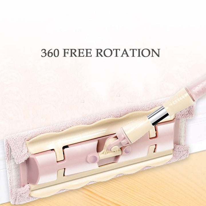 360 Grad Teleskopisk Stor Flat Mop | Skanto