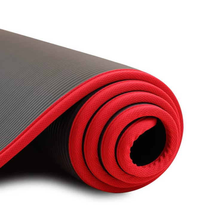 Ekstra kuk, 1 cm (0,39 Zoll) kukk, rutschfeste Gymnastik- og Yogamatte med Trageband