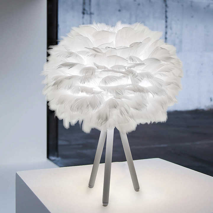 Skanto | Bordlampe - FeatherLux - Dimbar Lys - Elegant Fjærdesign
