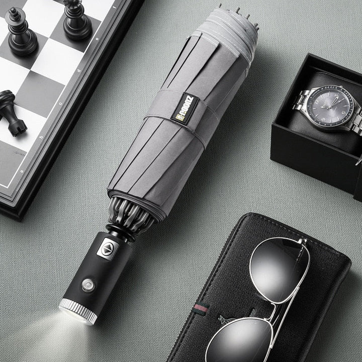 Skanto | Regnvern Elegant Automatisk LED Paraply
