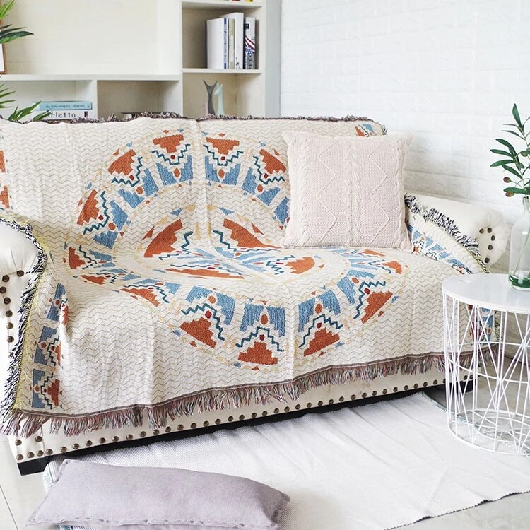 Vintage Kürbis Sofa trekk Skantoanket | Skanto
