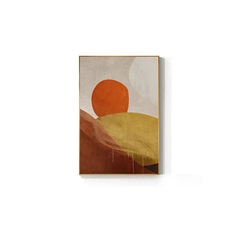 Iøynefallende fargepaletter Moderne abstrakt veggkunst Fin kunst lerretsutskrifter Midtpunkt bilder for urban leilighet Stue kunst for moderne bolig | Skanto