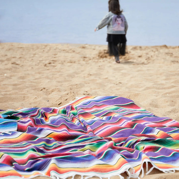 Skanto | Boho Vibrant Mexicansk Serape Teppe