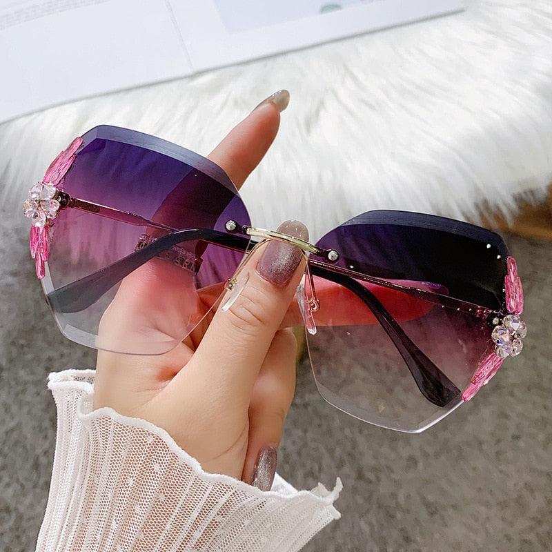 Skanto | Fancy Kvinner Rhinestone Solbriller