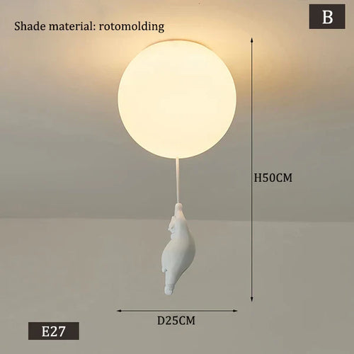 Hengende Bjørn Ballonger Lampe | Skanto