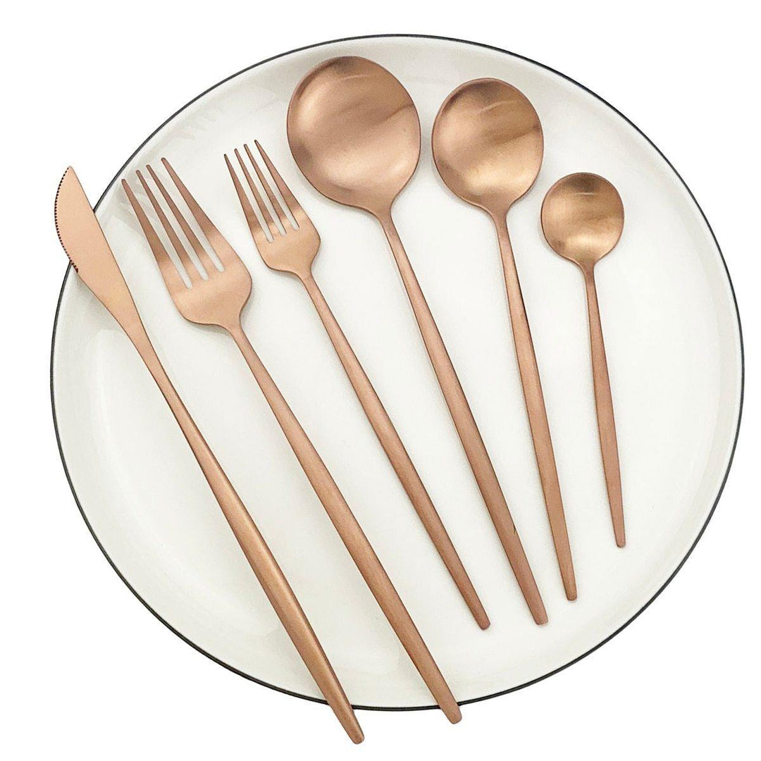 Skanto | Minimalistisk Bestikk 36 Stykker I Rustfritt Stål: Eleganse Og Holdbarhet