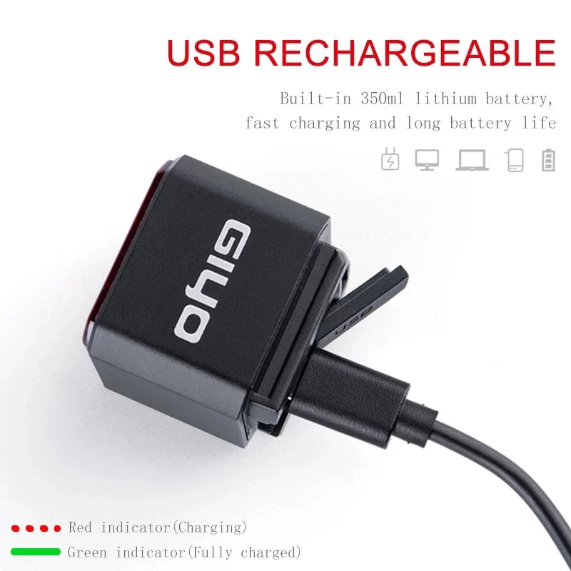 Skanto | USB Smart Sykkel Brems Baklys