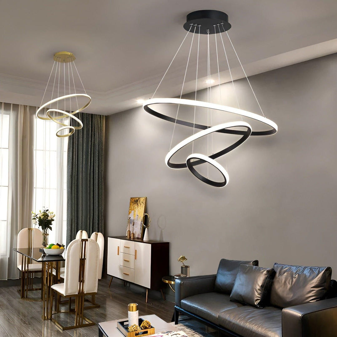 LED pendellampe med kuledesign – Moderne og Elegant | Ideell for stue eller spisestue | Skanto