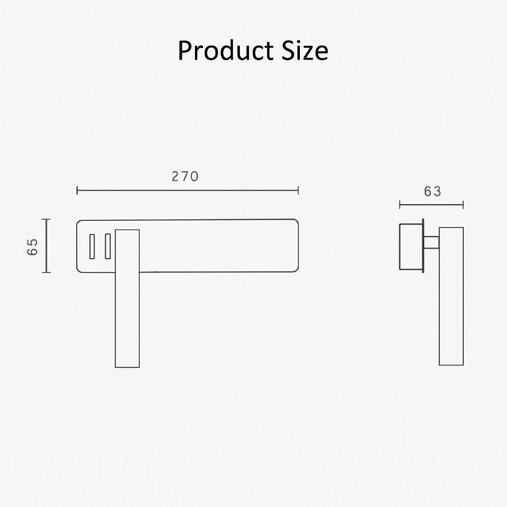 Skanto | Rotatable LED Wall Lamp for Bedroom | Adjustable Brightness & Color Mode