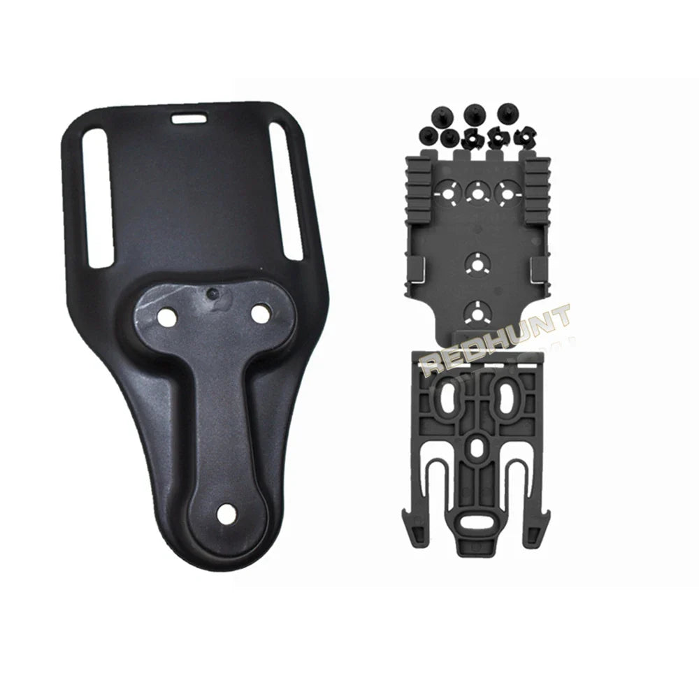 Skanto | Taktisk Drop-Leg-Holster QLS 19/22 – Mid-Low-Belte Universelt Pistolholster med elastisk Lårrem for jakt