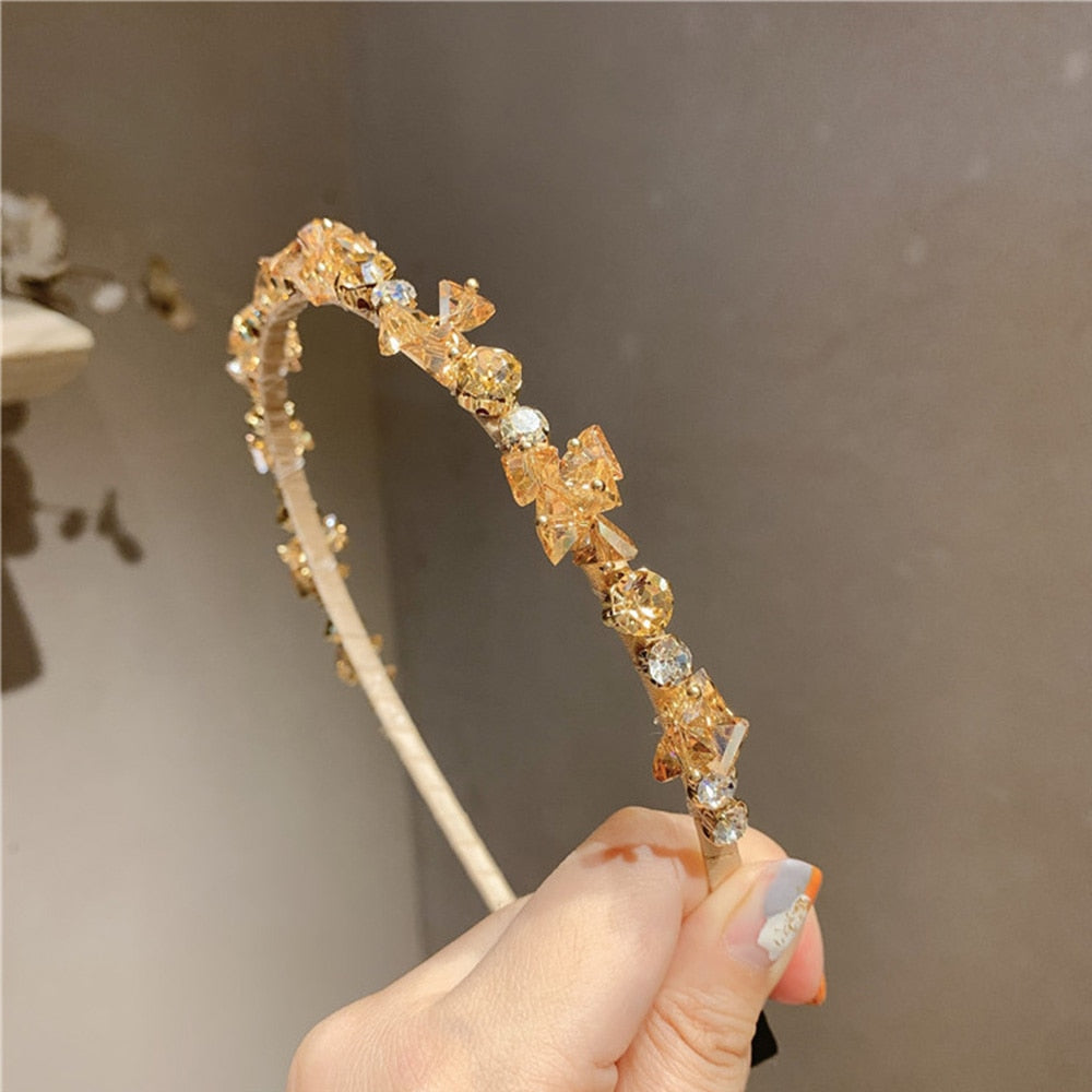 Skanto | Sofistikert Glitrende Rhinestone Krystall Hodebånd