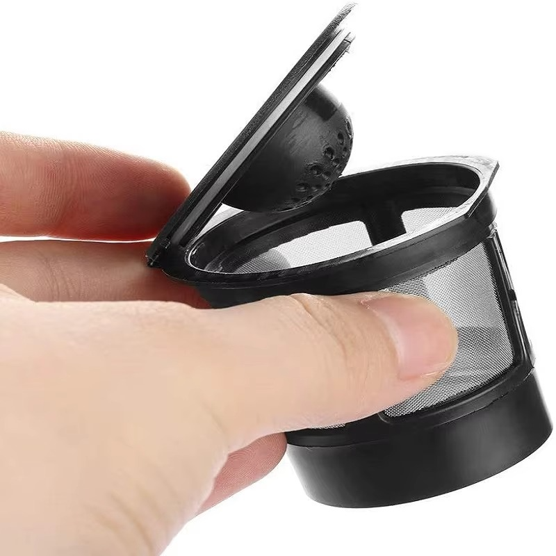 Skanto | 3-Pack Gjenbrukbare Rustfrie Stål Kaffe Filter Kapsler med Skje for 1.0 og 2.0 Bryggere