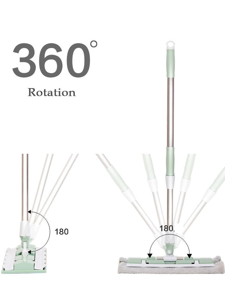 360 Grad Teleskopisk Stor Flat Mop | Skanto