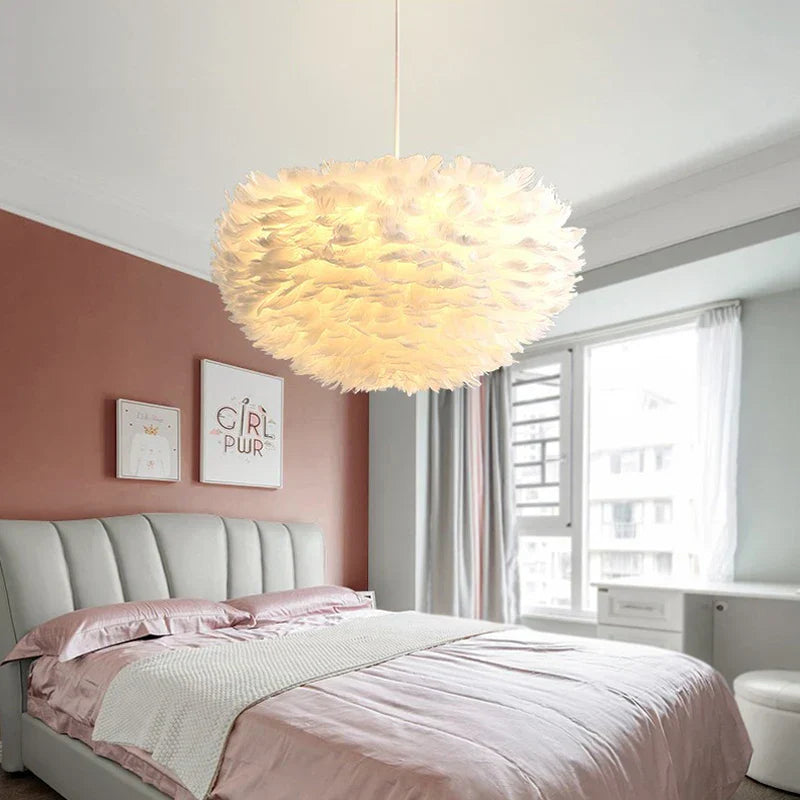 Cloud Like Realistic Feather Chandelier | Skanto
