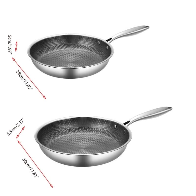 Skanto | PanPro 30cm Rustfritt Stål Non-Stick Stekepanne
