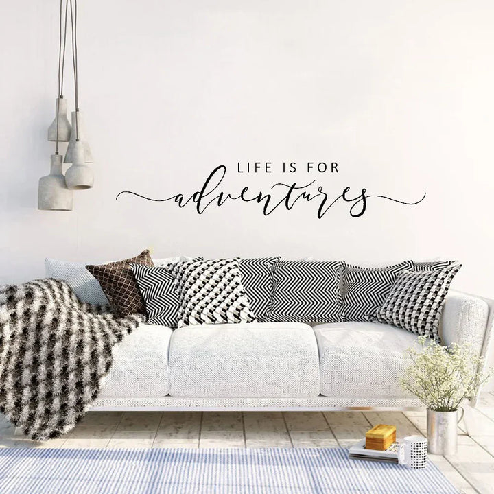 Eventyr Sitater Veggklistremerke Avtagbar PVC Vinyl Veggdekal Daglig Mantra Dekorasjon Inspirerende Kreativ DIY Hjemmedekor For Stue Soverom Studie | Skanto