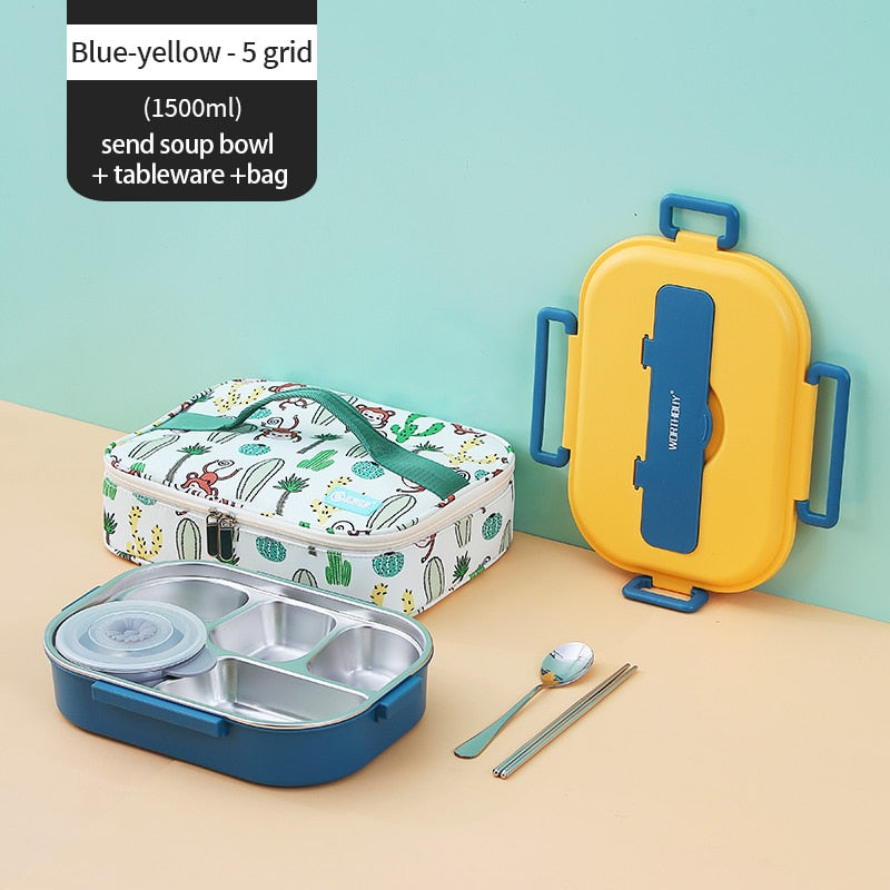 Rustfritt Stål Multi Rom Kids Matboks | Skanto