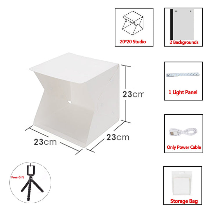 Fotostudio Lightbox (+ GRATIS stativ)