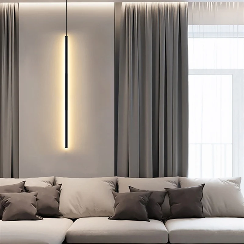 Skanto | Nordisk LED Pendellampe: Minimalistisk design med kreative linjer, perfekt for soverommet, spiseområde