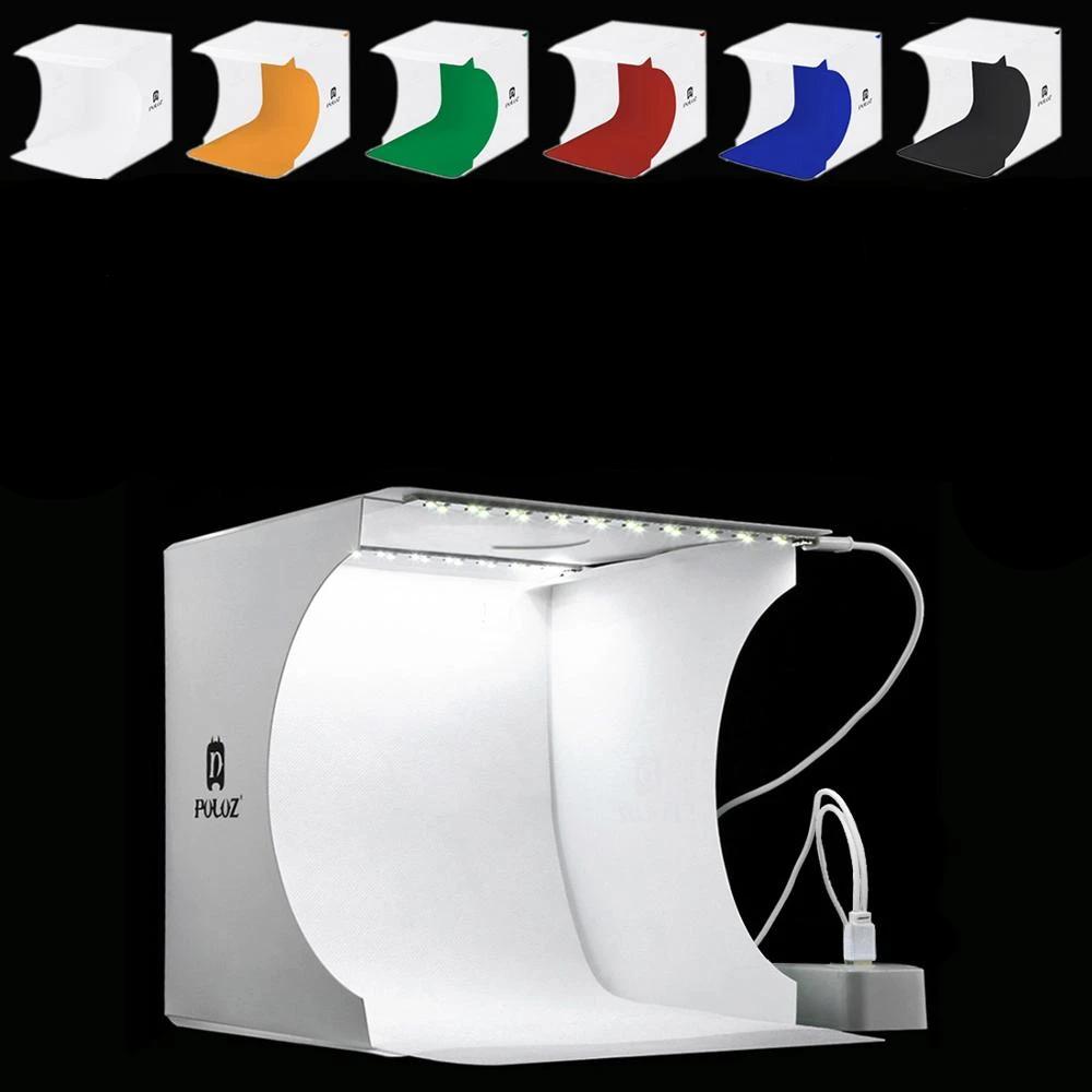 Skanto | Mini Photo Studio "LumiCube" med LED-belysning og 6 bakgrunner
