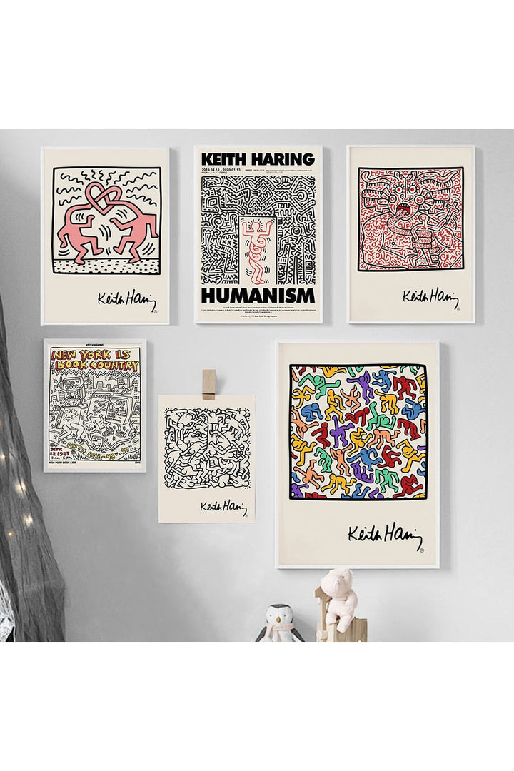 Skanto | Keith Haring Inspirert Lerretskunst
