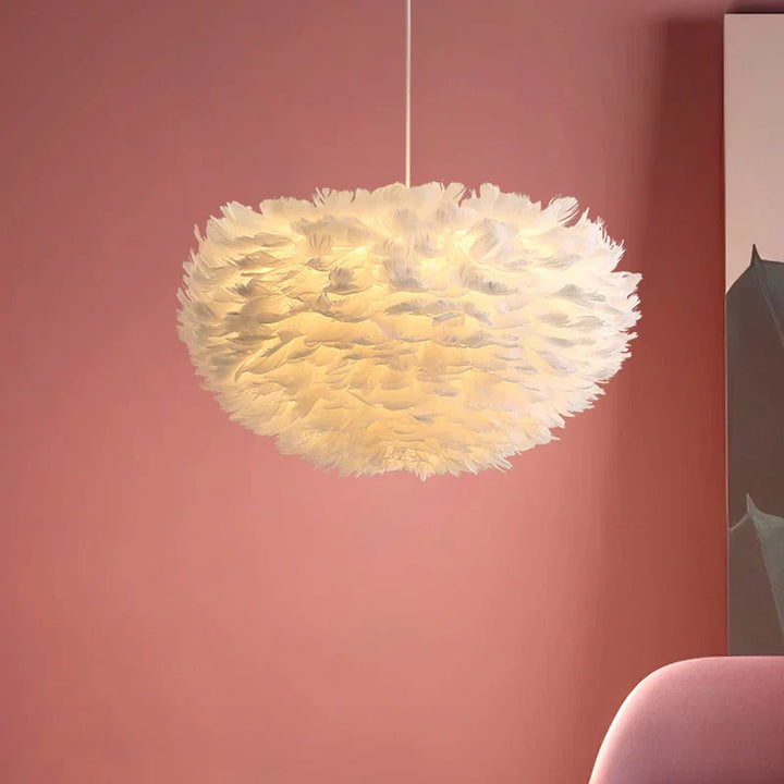 Cloud Like Realistic Feather Chandelier | Skanto