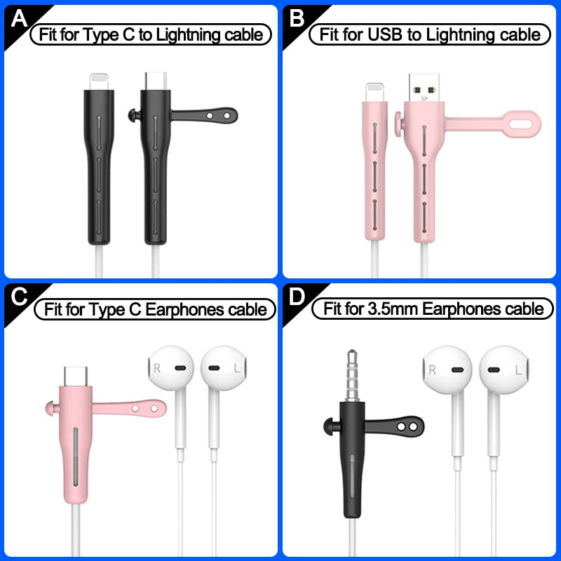 Skanto | Silikon Kabel Ledning Beskytter Klips