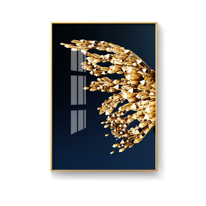 Gullne Sommerfugl vinger Boutique Abstrakt Veggkunst Fin Kunst Lerret utskrifter Moderne Bilder For Luksuriøs Stue Soverom Stilfull Glamour Boliginnredning | Skanto