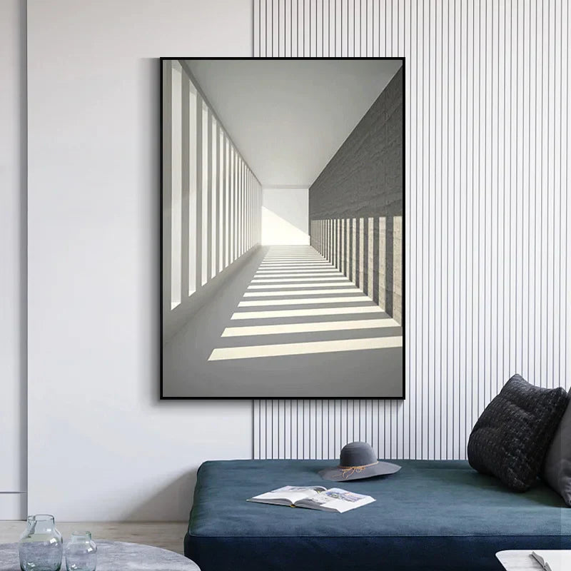 Minimalist Abstrakt Arkitektonisk Veggkunst Fin Kunst Lærtrykk Plakater Bilder For Moderne Leilighet Stue Hjemme Kontor Dekor | Skanto