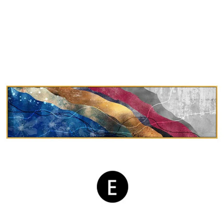 Moderne farger Mørk Abstrakt Veggkunst Fin Kunst Lærredstrykk Bredformat Bilder For Over Sofa Bilder For Over Sengen | Skanto