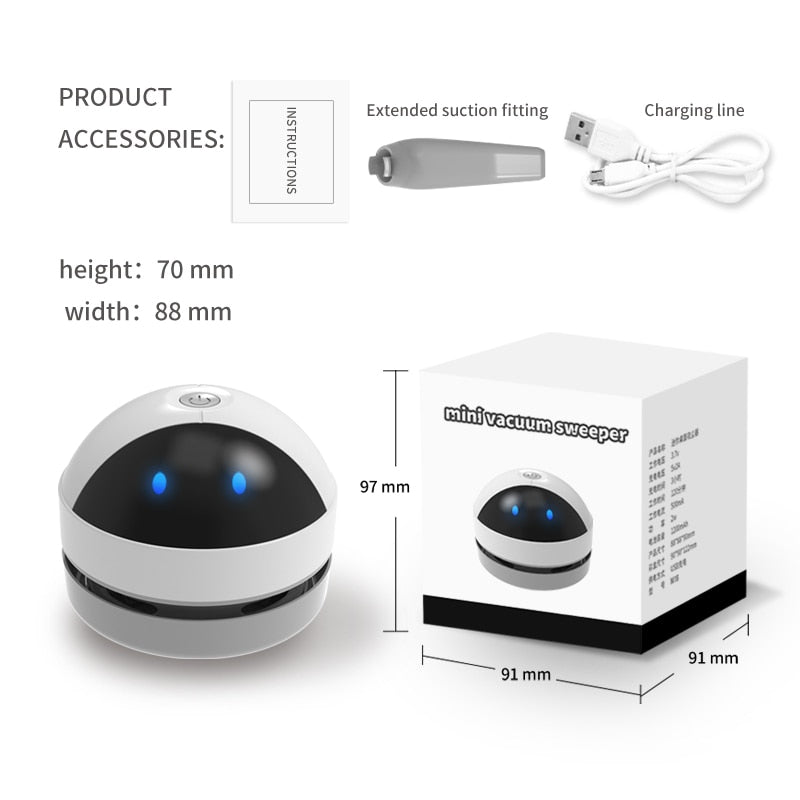 Skanto | USB-ladbar Mini Støvsuger