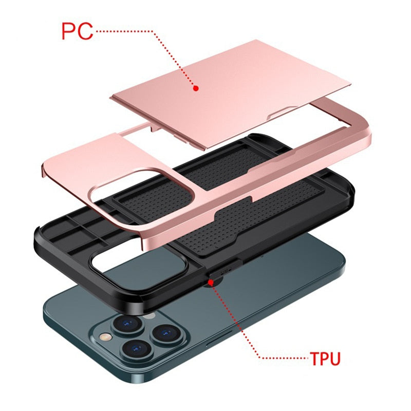 Skanto | Business Armor Slide Wallet iPhone Etui