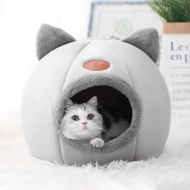 Skanto | Cozy Cave Vinter Katt- og Lite Hundeseng