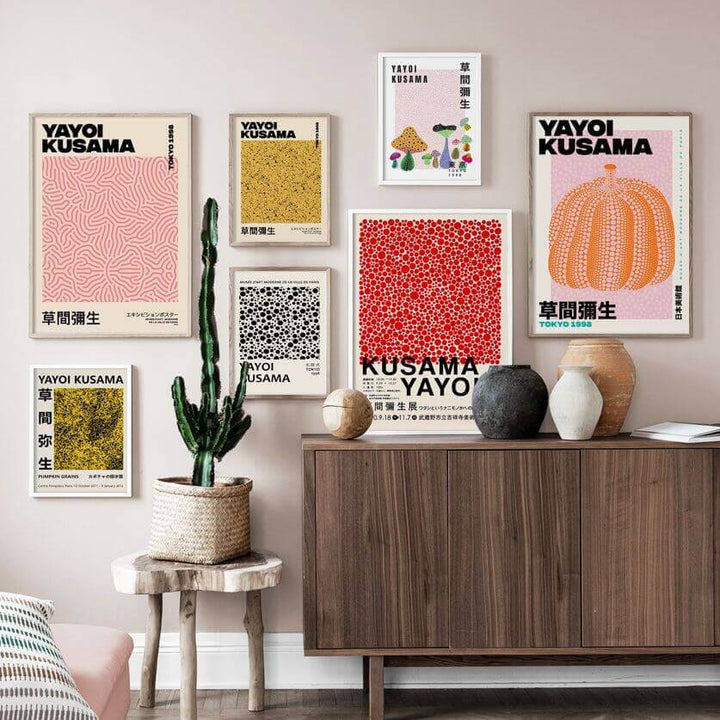 Yayoi Kusama Abstrakt Premium-plakat