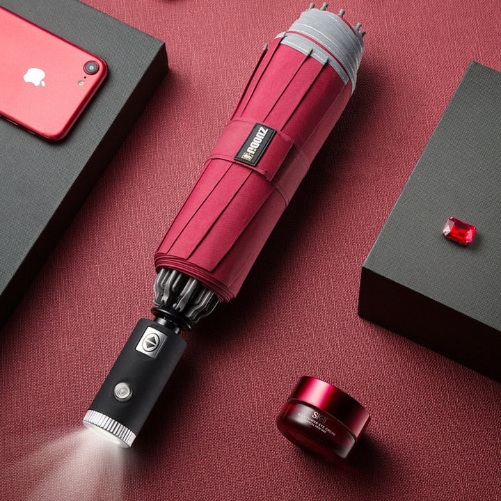 Skanto | Regnvern Elegant Automatiske LED Paraply