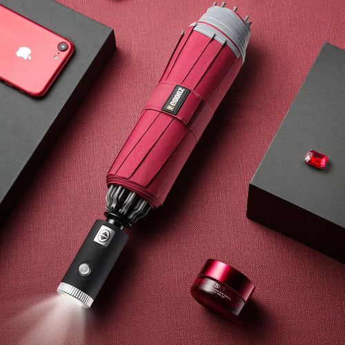 Skanto | Regnvern Elegant Automatisk LED Paraply