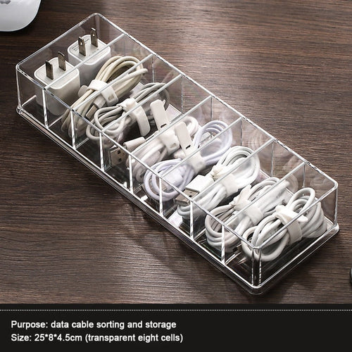 Transparent Kabel Organizer Boks | Skanto