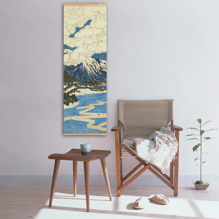 Skanto | Japansk Ou-Mi Ukiyoe Rulleskrifts Plakat Landskaps Veggkunst Bilder Stue Vintage Maleri Landhus Innredning