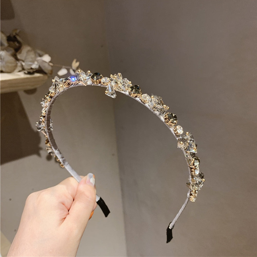 Skanto | Sofistikert Glitrende Rhinestone Krystall Hodebånd