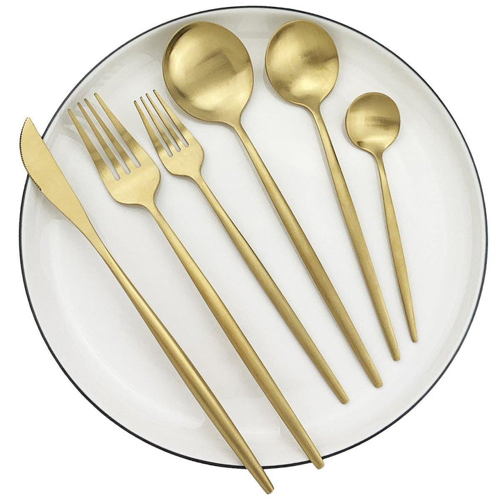 Skanto | Minimalistisk Bestikk 36 Stykker I Rustfritt Stål: Eleganse Og Holdbarhet