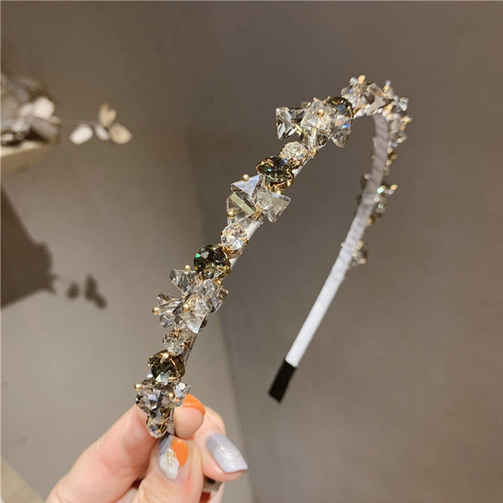 Skanto | Sofistikert Glitrende Rhinestone Krystall Hodebånd