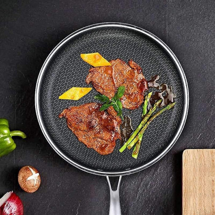 Skanto | Stekepanne med pikselteknologi | Høy kvalitet non-stick belegg | Perfekt for jevn steking | Robust design