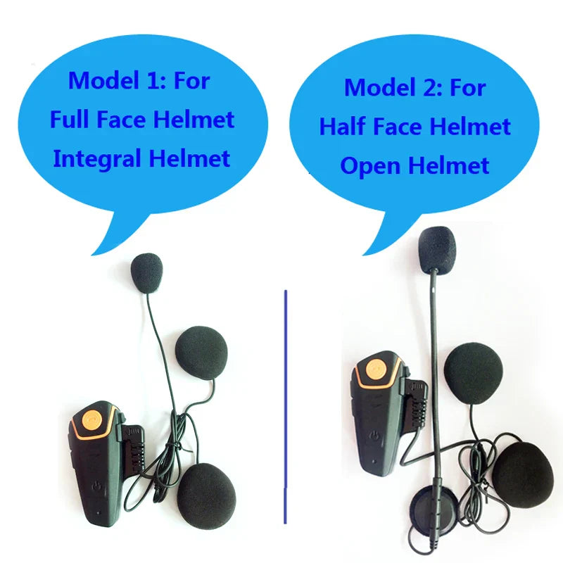 Wasserdichte Bluetooth-Motorrad-Intercom-Anlage med FM-Radio og 1000 m Reichweite – RoadLink