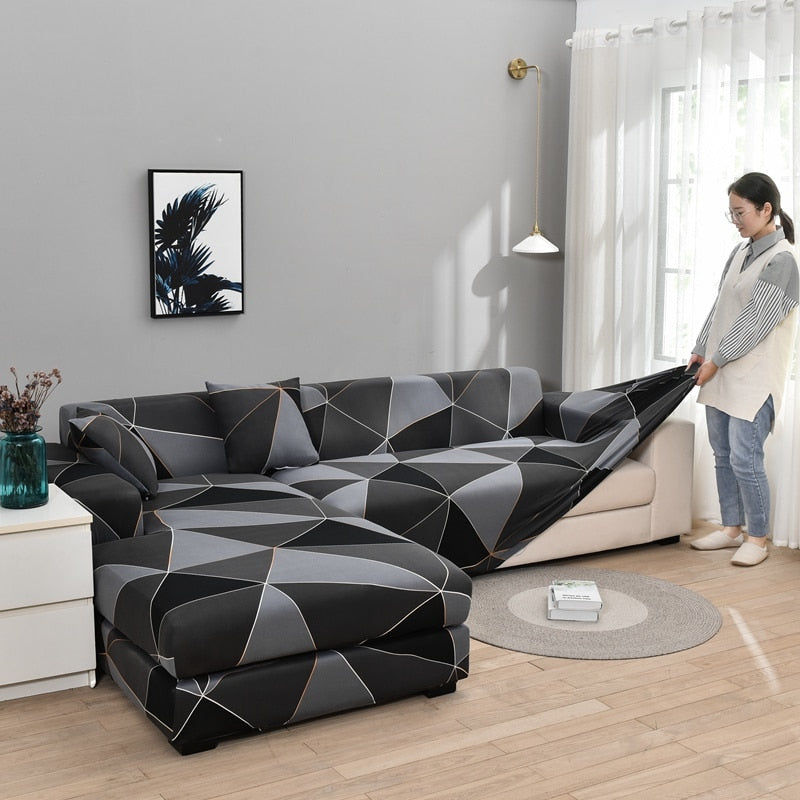 Moderne Skli-sikre Fargerik Elastisk Sofatrekk | Skanto